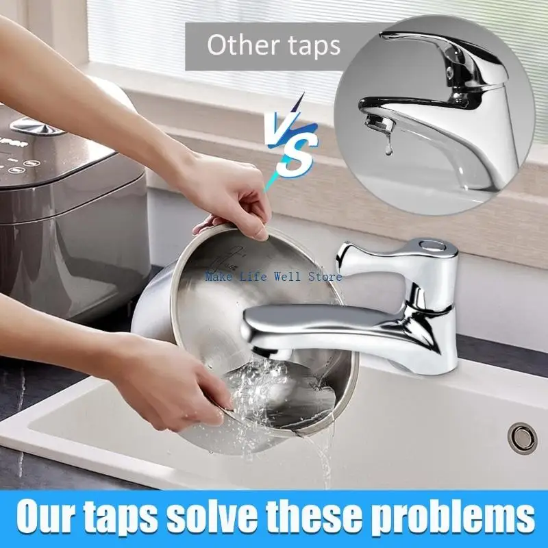 

Zincs Alloys Single Cold Water Basins Faucet With Coppers Valves Leakproof Modern Bathroom Sink Tap Easyly Mount