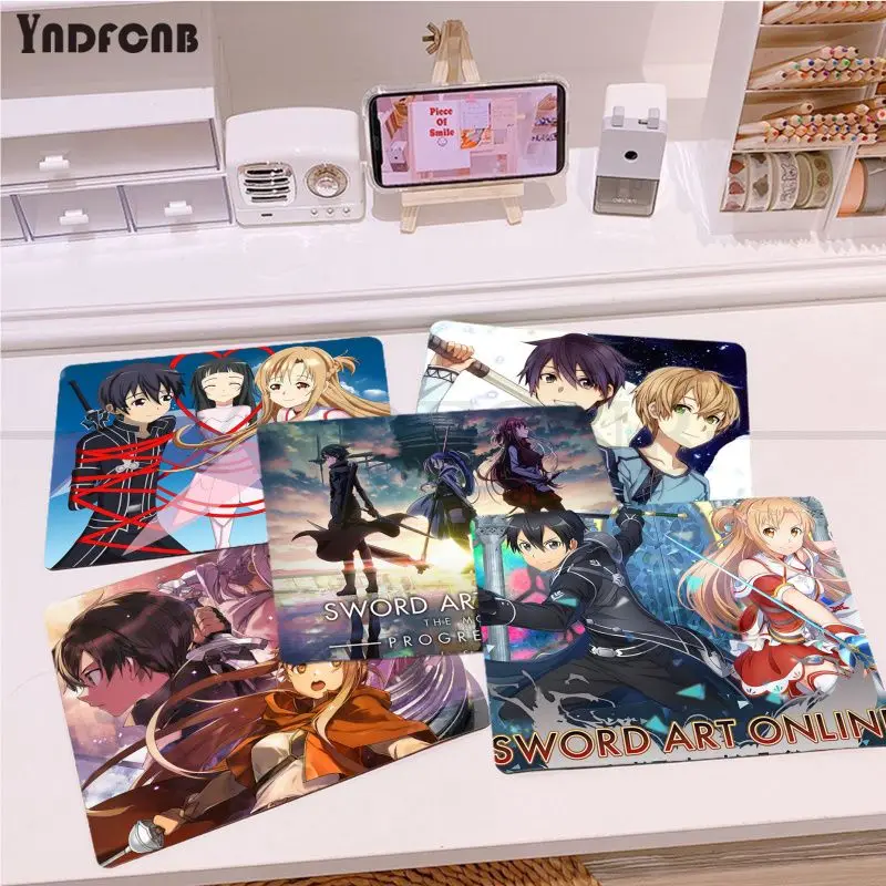 

Sword Art Online Mousepad 25x29cm Small Gaming Pad Gamer Desk Mat Keyboard Pad Decoration Mause Pad Office Desk Accessories