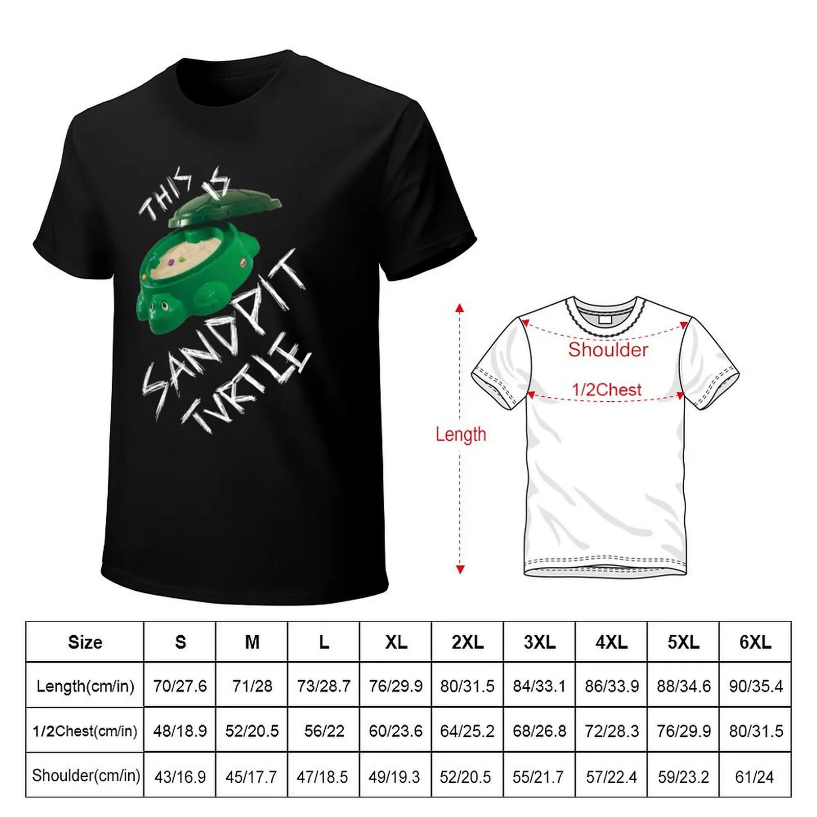 This Is Sandpit Turtle - bmth meme - white on black T-Shirt Holiday Outdoor T-Shirt