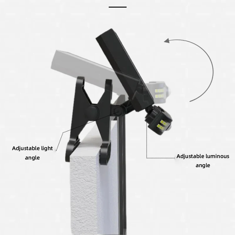 Clip Solar Light Ultra Bright Landscape Light Waterproof With Human Body Sensing Switch for Patio Garage Garden Outdoor Camping