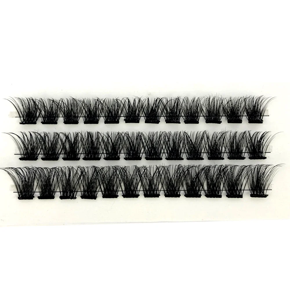 3D Mink Natural Eyelashes No Glue Needed Mix Length C/D Curl  DIY Makeup Tools Lash Extension No Sticky Residue Cluster Lashes