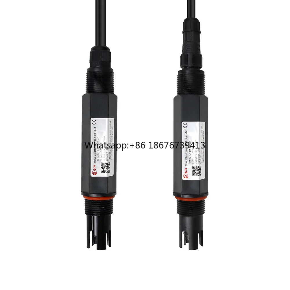 CNPT3/4 Thread PH Probe Sensor with 4-20mA Output IP68 RS485 0-14pH Range