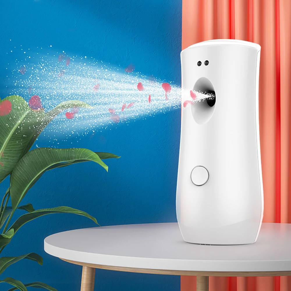 Automatic Air Freshener Dispenser Timed Spray Dispenser Wall Mounted/Free Standing Fragrance Diffuser for Car Home Room Supplies
