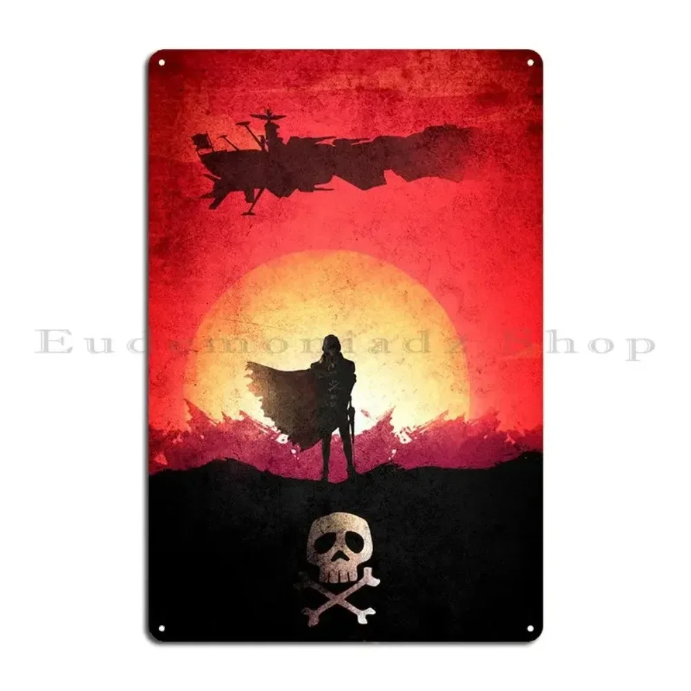 HarlockTinSign Captain Harlock Metal Sign - Customize Classic Club Plaque, Garage/Club Tin Poster Decor