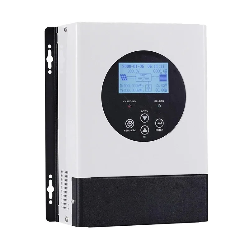 60A MPPT Solar Charge Controller, 12V/24V Auto Recognition Solar Regulator with LCD Digital Display Screen
