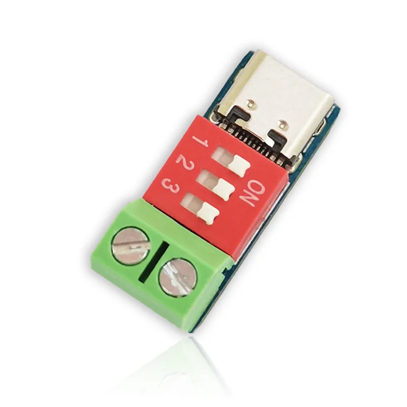 ABMF-1PCS Type-C PD QC Trigger 5 V-20 V DC ปรับแรงดันไฟฟ้าโมดูล Dial ปรับแรงดันไฟฟ้า Fast CHARGING Decoy โมดูล Dura