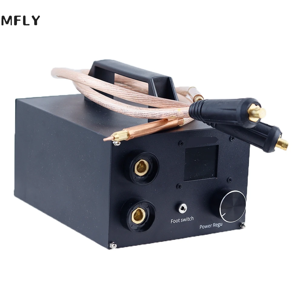 250 Gears Spots Welding Machine Double Capacitors Energy Storage Dual-pulse Welding 0.3mm Nickel Belt 18650 Battery Spot Welder