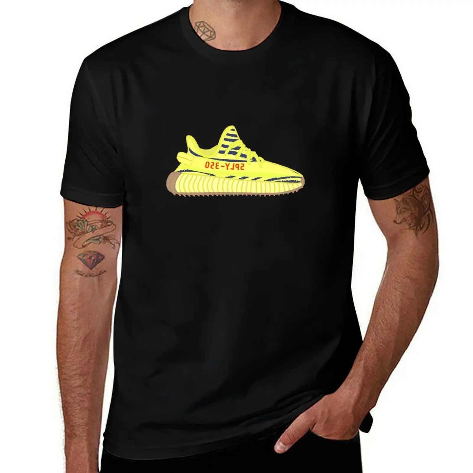 

Yeezy Boost 350 V2 Frozen Yellow T-Shirt designer shirts blue lock graphic tee shirt anime tshirt mens graphic t-shirts