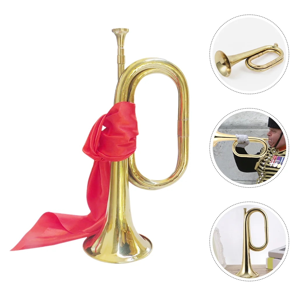 

Bugle Teen Instrument Beginner Loudspeaker Musical Horn Copper Beginners Band Trumpet