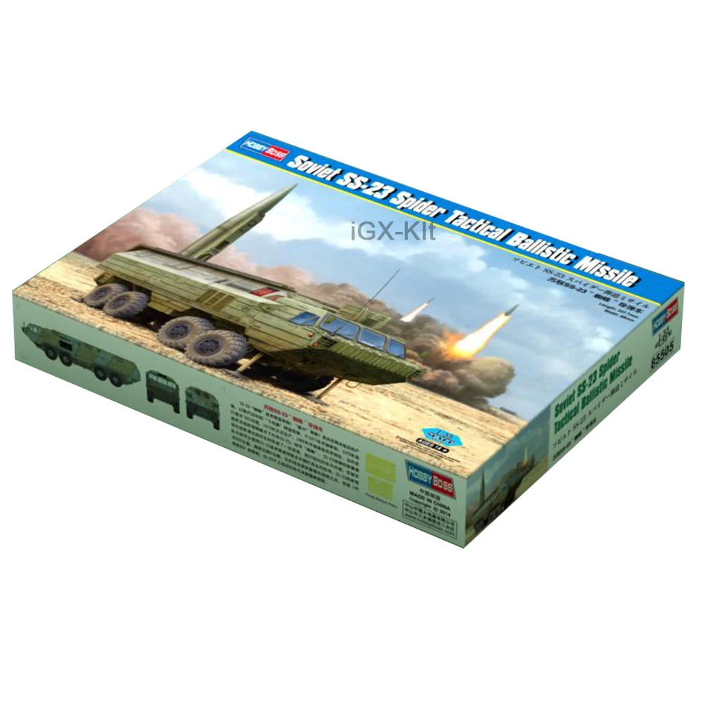 Hobbyboss 85505 1/35 Scale Soviet SS23 SS-23 Spider Tactical Ballistic Vehicle Hobby Craft Toy Plastic Model Building Kit