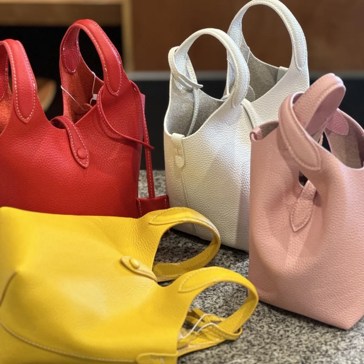 Thumbnail 2 - #12 New Soft Leather Bucket Bags Arrivals