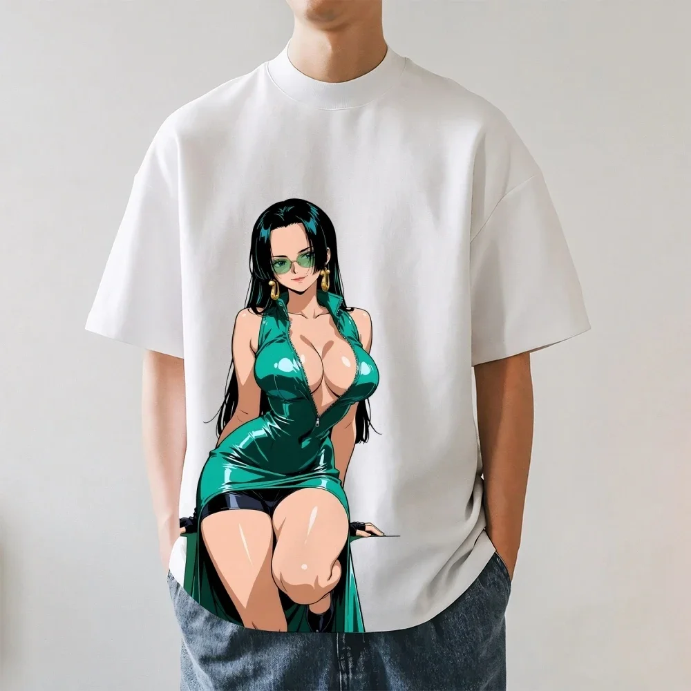 One Piece Boa Hancock Japanese Style Classic Tee High-quality Streetwear Men's Clothing Women's Clothing 2026 Summer New T Shirt