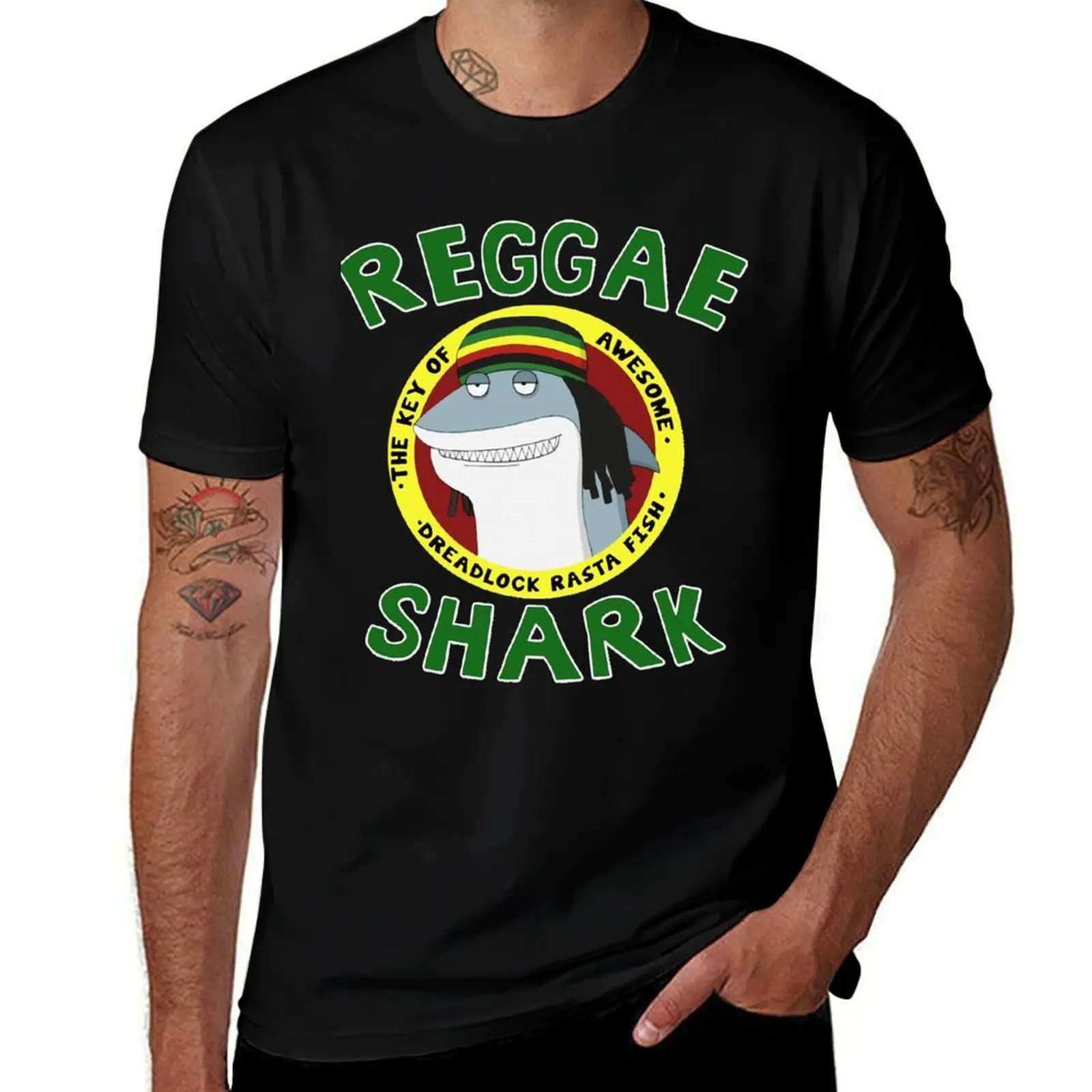 

Новый стиль Reggae Shark Team S для девочек и мальчиков, лучшая футболка для мужчин, футболка из 100% хлопка
