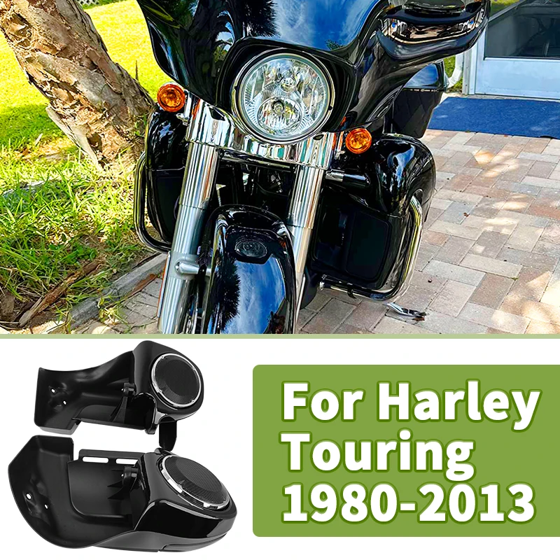 Motorcycle Black Lower Leg Warmer Vented Fairing 6.5