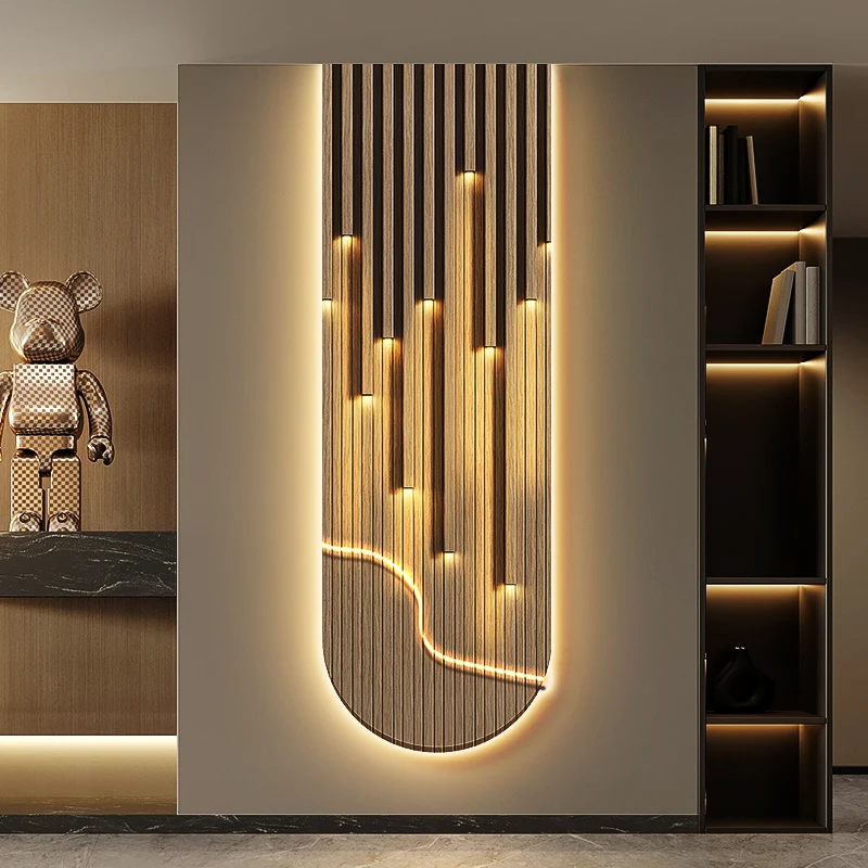 

Modern Luxury LED Wall Lamp - Abstract Mural Light with Lustre for Corridor, Living Room and High-end Home Decor Lighting