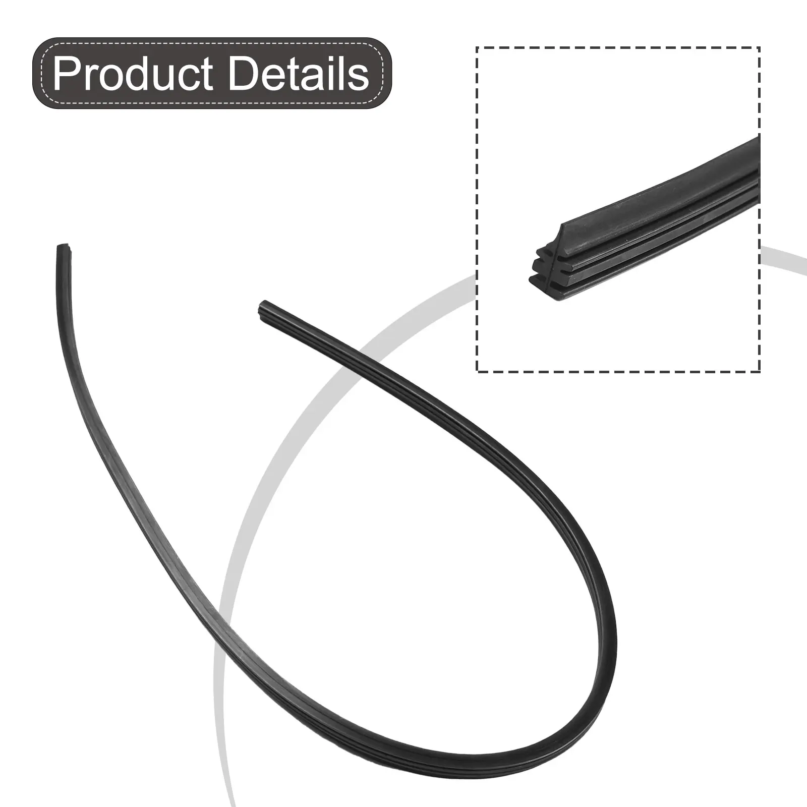 70cm Car Wiper Rubber Strips Refill Wiper Blade Replacement Parts All Types Seasons Windshield Wiper Blades Blade Wear Parts