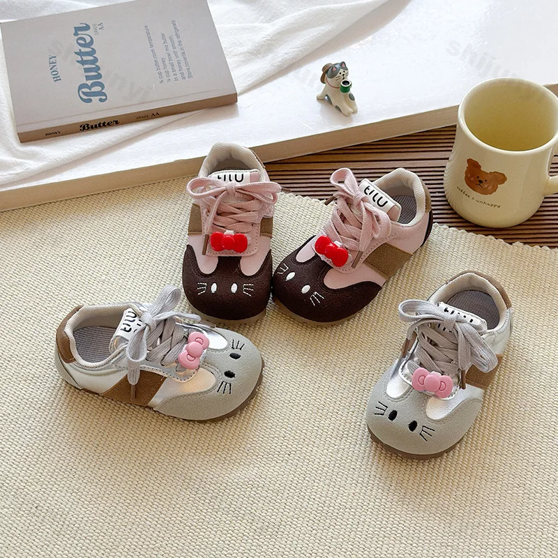 

Baby Sports Shoes 2025 Autumn Casual Shoe Girls Soft Sole Cartoon Comfortable Anti Slip Outdoor Walking Shoes Children Sneakers