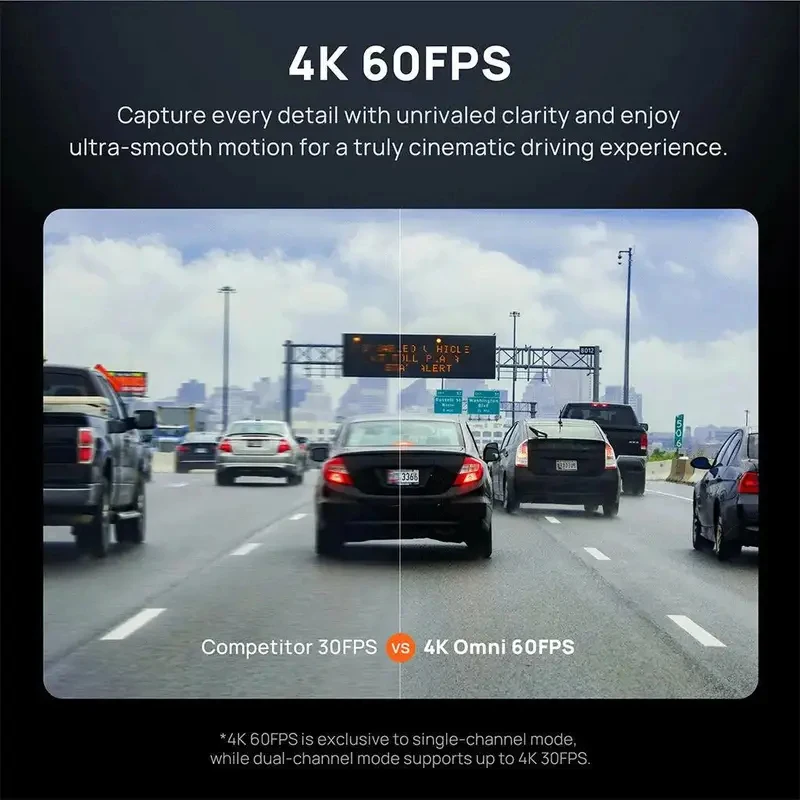 

(Sea shipping) TLCRETE 70mai Omni 4K Dual Dash Cam 4K, Car Camera with IMX678, STARVIS 2 Night Vision, AI, ADAS, WiFi 6, Voice C