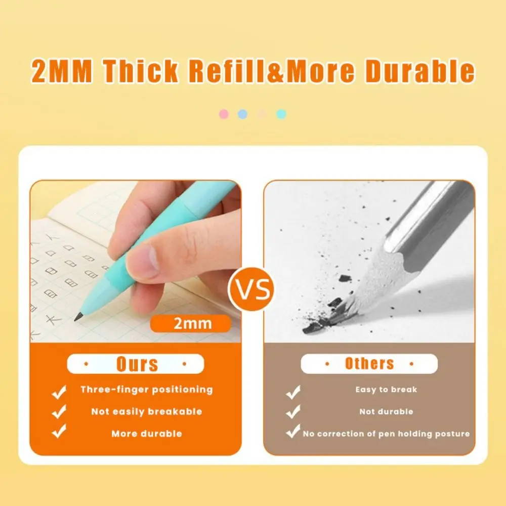 HB Mechanical Pencils 2.0mm with Sharpener Automatic Pencils Writing Tool Correct Holding Pen Posture Propelling Pencil