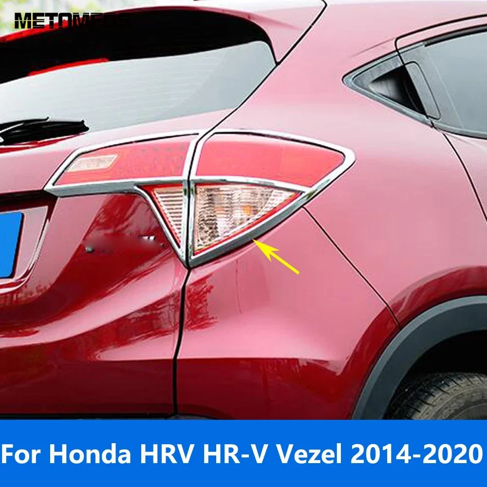 

Rear Light Lamp Cover Trim For Honda HRV HR-V Vezel 2014-2017 2018 2019 2020 Chrome Taillamp Frame Protector Car Accessories