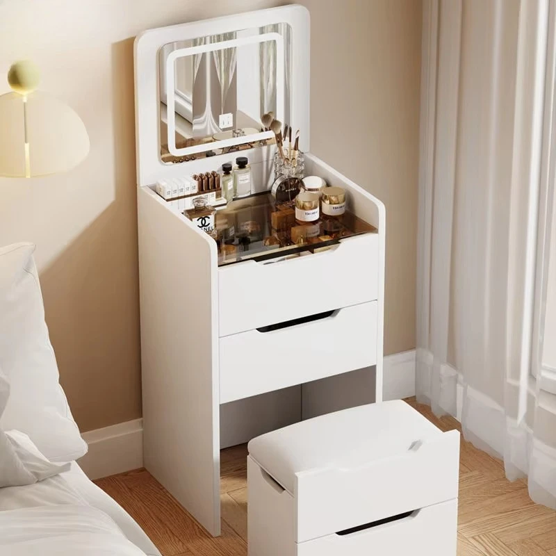 

New Design Wholesale Cheap Price Flip-top Wooden Vanity for Make up Girl Dresser Custom Dressing Table with Mirror for Bedroom
