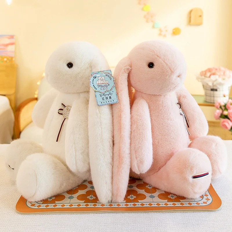 

70cm Big Size Colour Long Ear Rabbit Plush Toys Soft Stuffed Animals Bunny Dolls Babys Sleeping Mate Pillow for Girls Kids Gifts