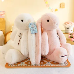 70cm Big Size Colour Long Ear Rabbit Plush Toys Soft Stuffed Animals Bunny Dolls Babys Sleeping Mate Pillow for Girls Kids Gifts