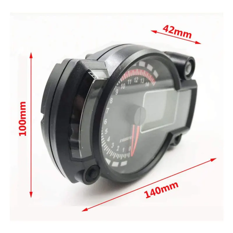 2026 Multifunction Moto 12V Speedometer Lcd Digital Tachometer Speedometer