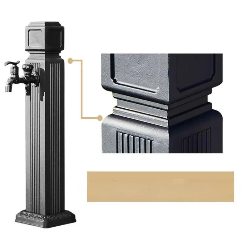 Outdoor column faucet, villa water pipe, outdoor garden, water hydrant, courtyard watering, antifreeze water column