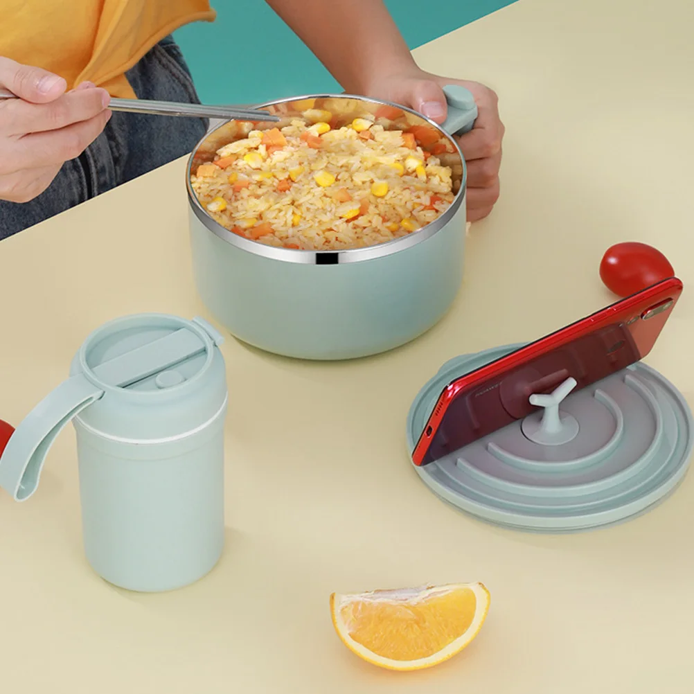 

Sturdy Instant Noodle Large Capacity Heat Resistant Food Storage Office Serving Container Creative Soup Practical Rice Holder