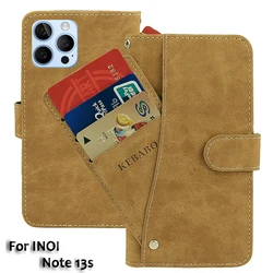 Vintage Leather Wallet INOI Note 13s Case 6.95