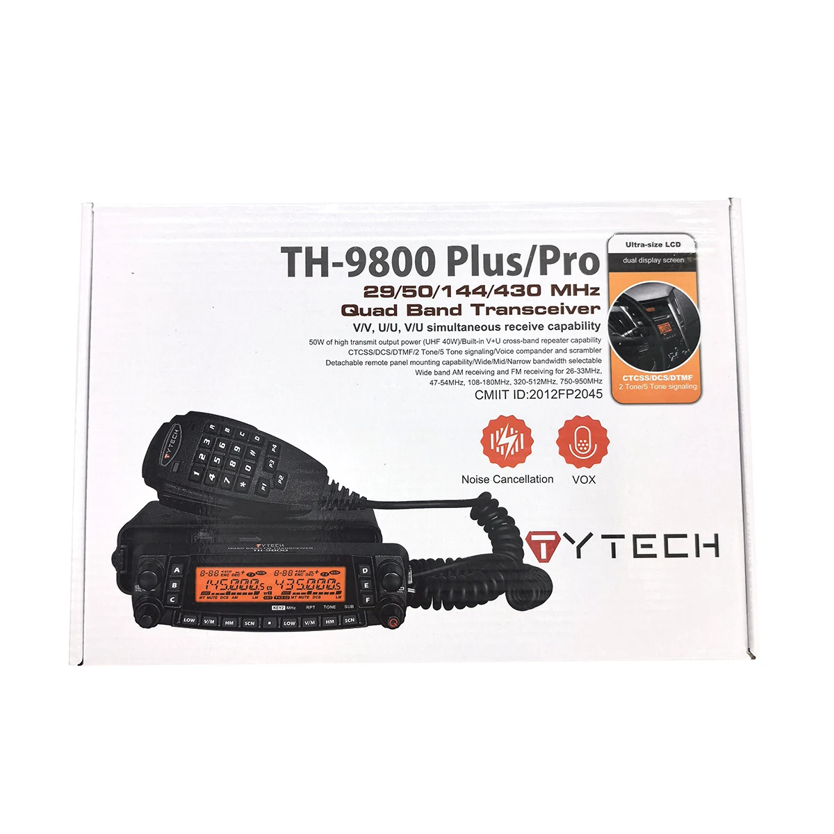 

2011A версия TYT TH9800 TH-9800 50 Вт двойной дисплей ретранслятор скремблер СВЧ/УВЧ-трансивер автомобиль грузовик автомобиль двухстороннее радио