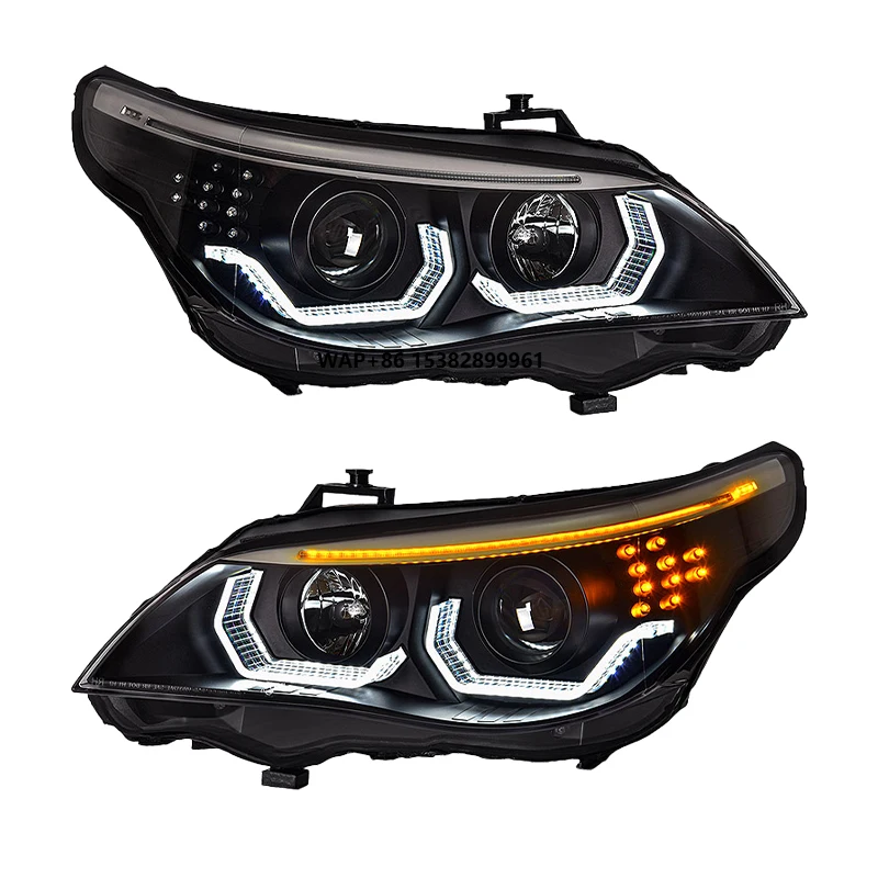 

YU GUANG for 5 Series E60 Headlamps 2003 2010 E60 Front Light Upgrade Head Light Car Lens Accessories E60 LED Headlights