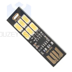 Przenośny Mini 5730 USB 6LED SMD Light 5V Dotykowy czujnik ściemnialny światło nocne Biały dla komputera Power Bank Laptop PC Czytanie książek