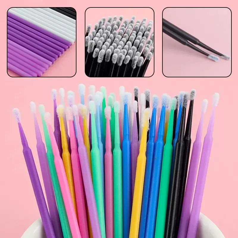 500pcs denta Micro Applicator brush /Eyelash Cleaning Brush Eyelash Micro Brush Beauty Makeup Clean Remover Tool Wholesaler