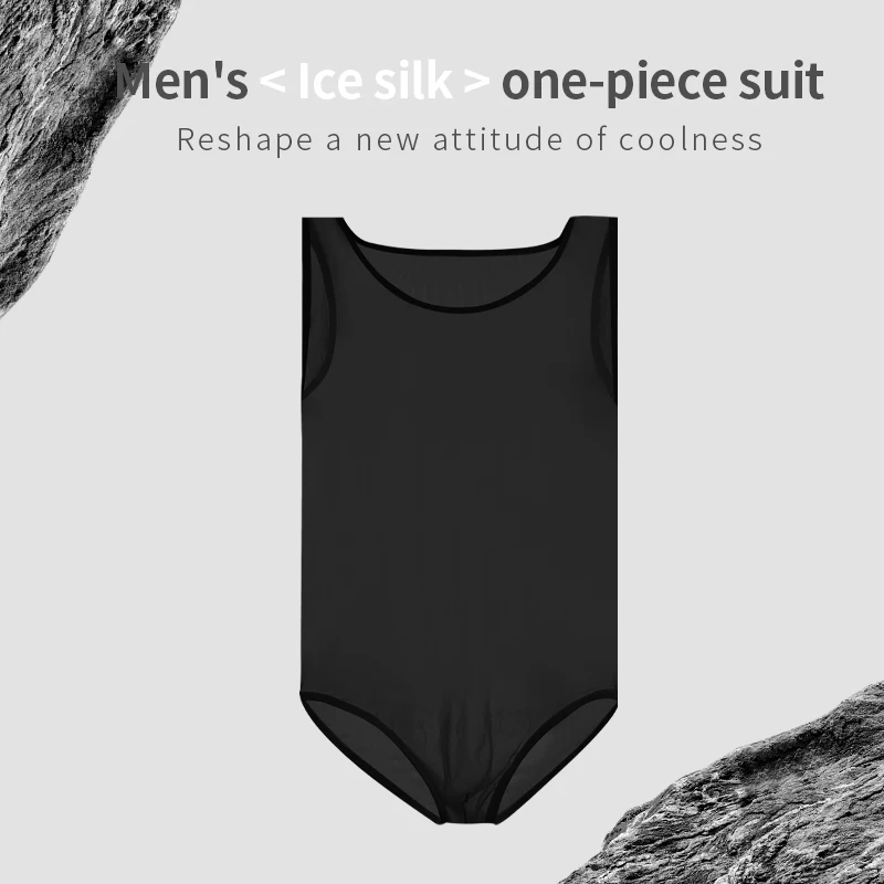 Fitness Faja Para Hombre Compression Shirt Sexy Sleeveless Thin Rompers Underwear Skinny Fashion Male Bodysuits Thongs