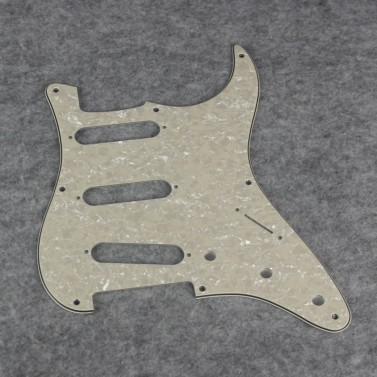 FLEOR Set of Vintage 8 Holes ST Pickguard SSS Guitar Back Plate & Screws for Electric Guitar Parts, 7 Colors Choose