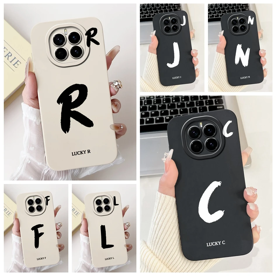 

For Honor Magic 7 Case Cute Lucky Letters Soft Silicone Shockproof Cover For Honor Magic 7 Pro PTP-AN10 Fundas Magic7 Pro Bumper