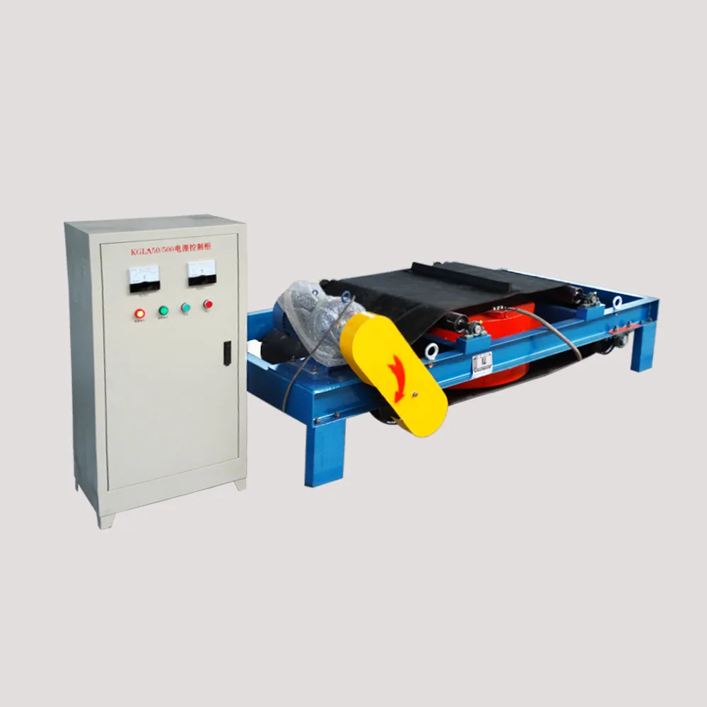 RCDD Self-Cleaning Suspended Plate electromagnetic separator with control cabinet