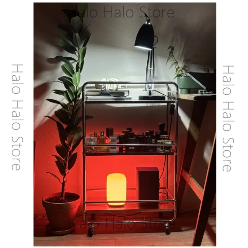Shelf Floor-to-ceiling multi-layer removable home kitchen bathroom crevice trolley Multifunctional storage rack
