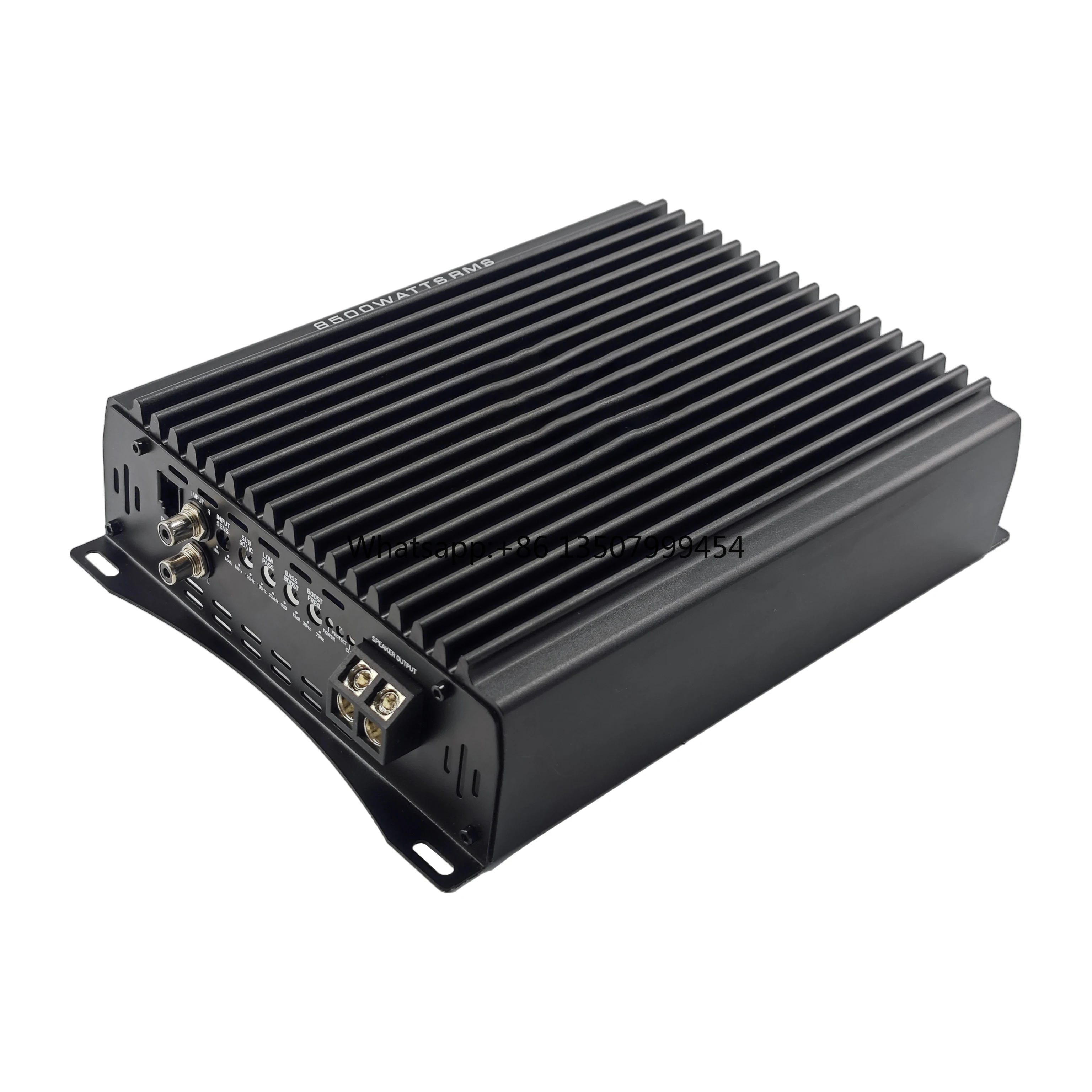Amplificador de Áudio Mono Classe D de 1 Canal e 5000 Watts para DJ, Novo de Fábrica, com Crossovers e Processador de Subwoofer