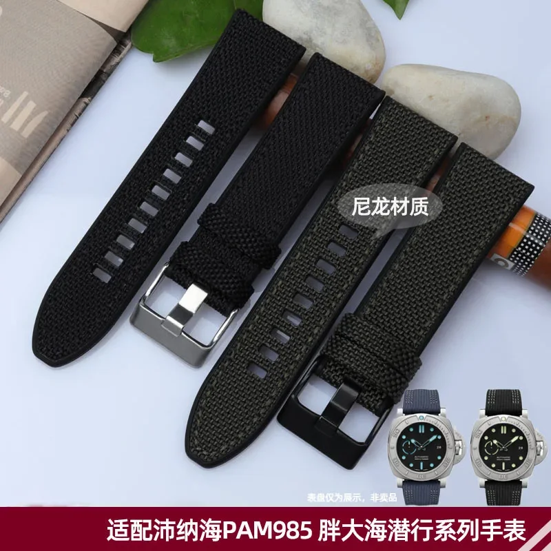 For Diesel Dz4500 Dz4506 DZ7420 DZ4318 Canvas Silicone Watch Strap Men Officer Series 24mm 26mm 28mm Waterproof Nylon Watchband