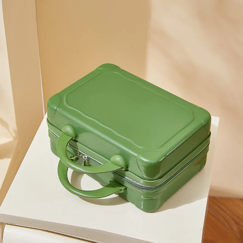 (005) Retro cosmetic case suitcase portable luggage mini travel case storage small box