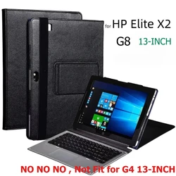 Business Case for HP Elite X2 G8 13 Inch Tablet Cover Lichee Pattern Pu Leather Shockproof Full Cover Protective Shell