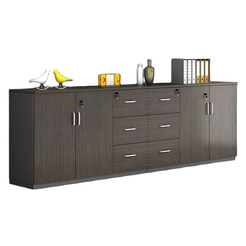 Contemporary Modern Wooden File Cabinets Home Office School Practical Workshop Furniture Organizing Storing Documents Archives