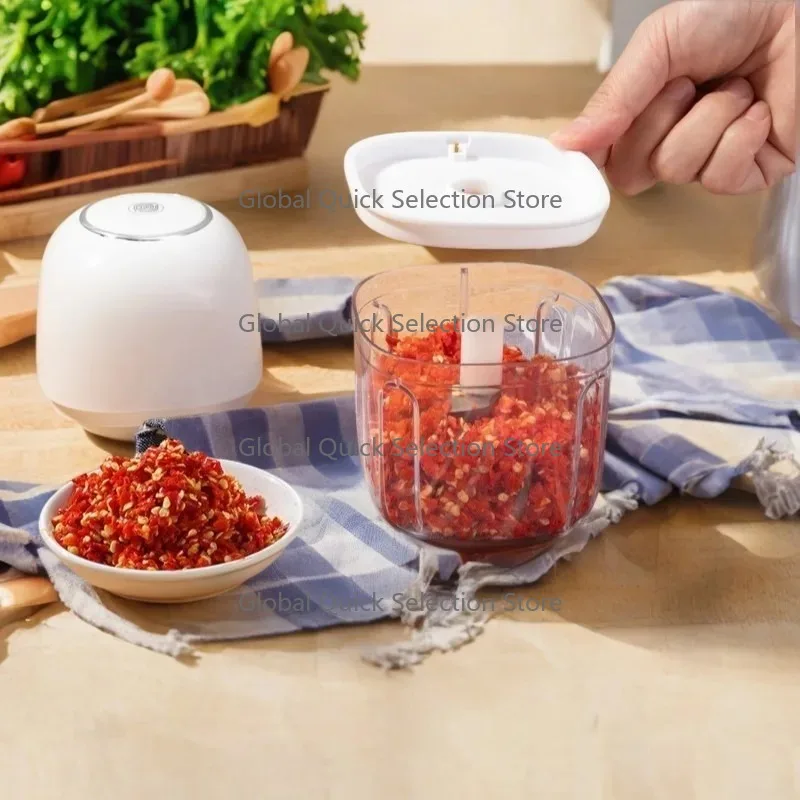 Multi Functional Mini USB Cordless Garlic Vegetable Electric Food Chopper Blender