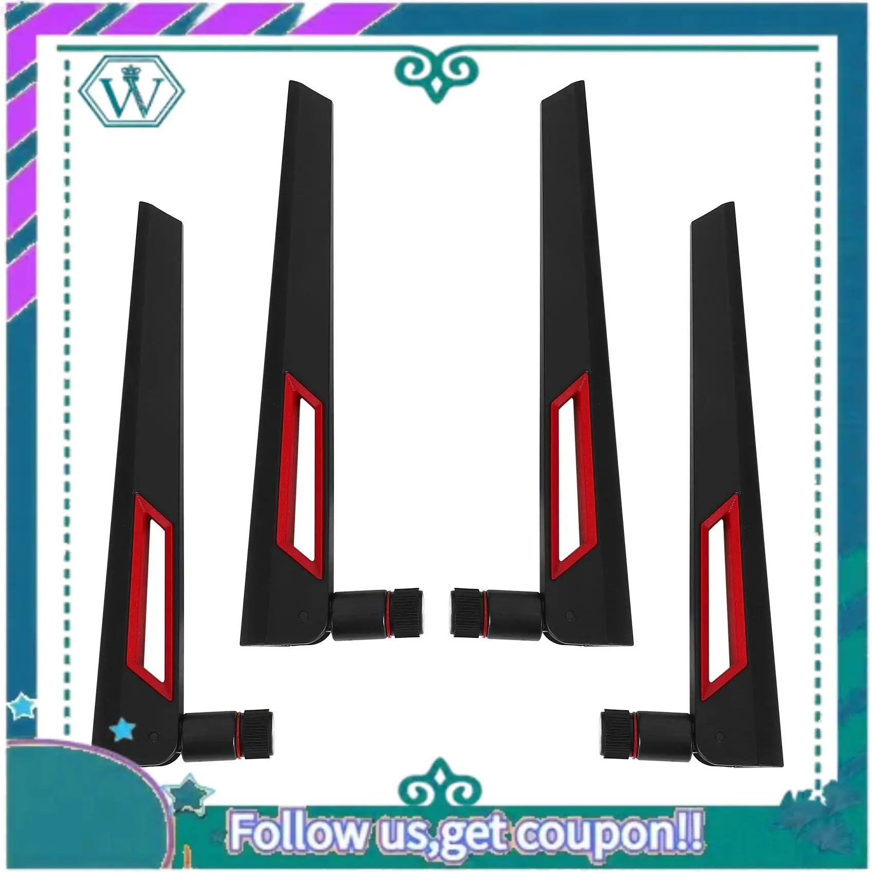 

A75Q-12PCS 2.4G/5G Wifi Antenna SMA Internal Adapter For ASUS AC68U AC88U AC66U 8Dbi Wireless LAN/Wi-Fi Router Adapter