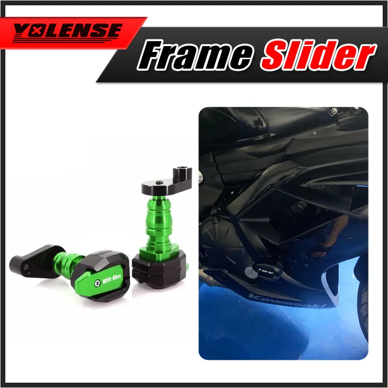 

Motorcycle Falling Protection Frame Slider Fairing Guard Anti Crash Pad Protector For ER-6N ER6N ER 6N 2012-2016