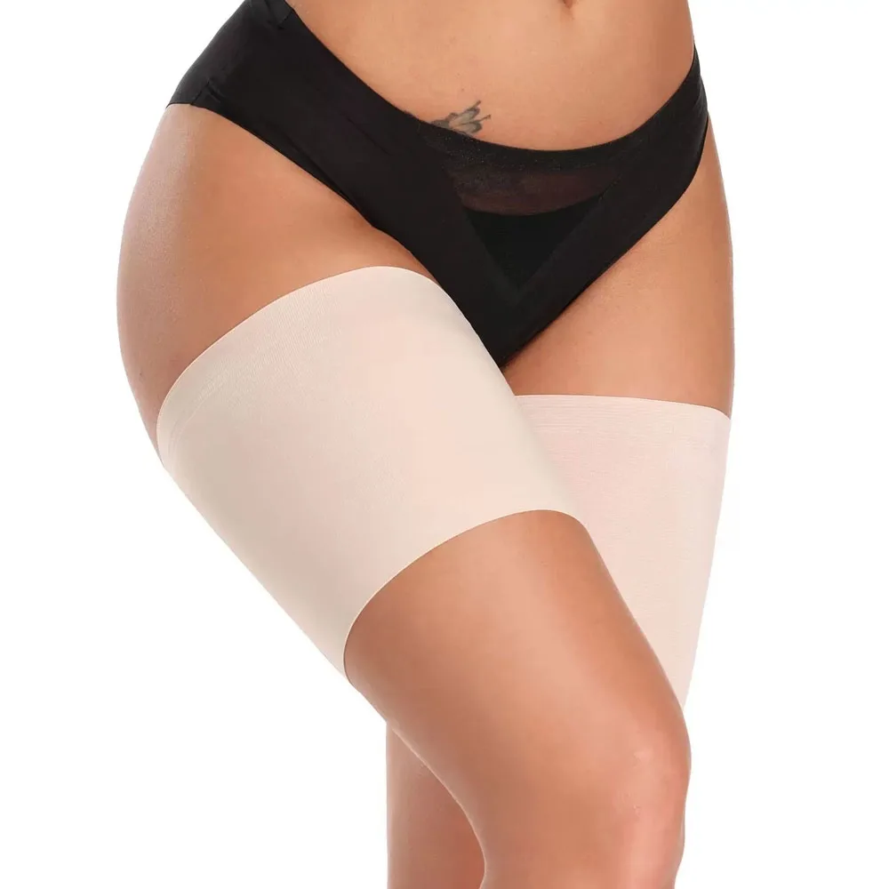 

2pcs summer women anti chafing Thigh Bands Slimmer Band High Elastic Silica Gel Anti-friction Protection Leg Warmer Plus Size