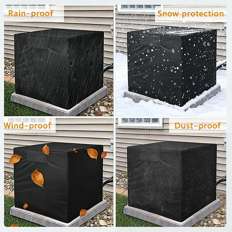 Air Conditioner Outdoor Unit Cover, Waterproof Dustproof UV Resistant, Full Protection for External AC Unit All Seasons